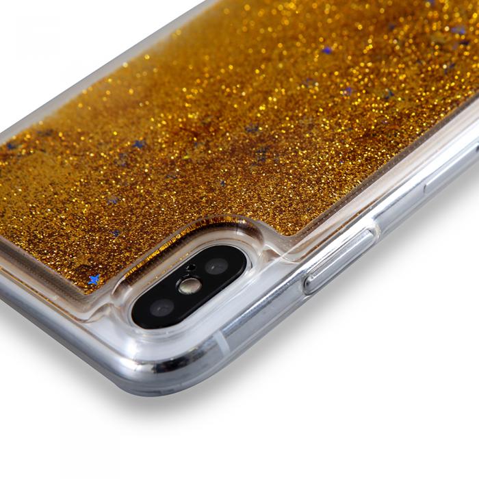 CoveredGear - Glitter Skal till iPhone XS / X - Guld