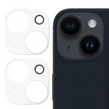 A-One Brand - [2-Pack] iPhone 15 Plus/iPhone 15 Kameralinsskydd Härdat Glas - Clear