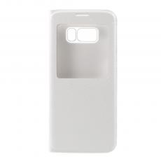 A-One Brand - Flip View mobilfodral till Samsung Galaxy S8 Plus - Vit
