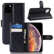 A-One Brand - Litchi Plånboksfodral till iPhone 11 Pro Max - Svart