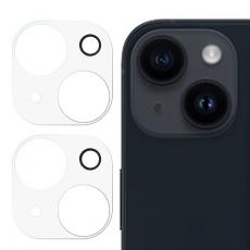 A-One Brand - [2-Pack] iPhone 15 Plus/iPhone 15 Kameralinsskydd i Härdat glas - Clear