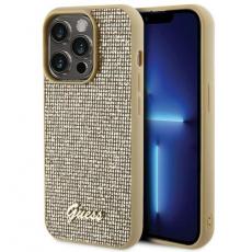 Guess - Guess iPhone 15 Pro Mobilskal Disco Metal Script - Guld