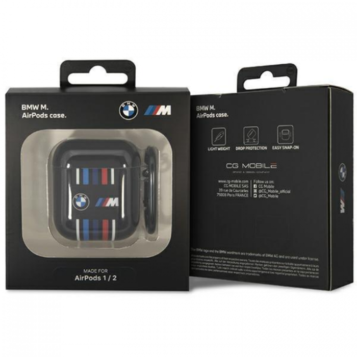 BMW - BMW Airpods 1/2 Skal Multiple Colored Lines - Svart