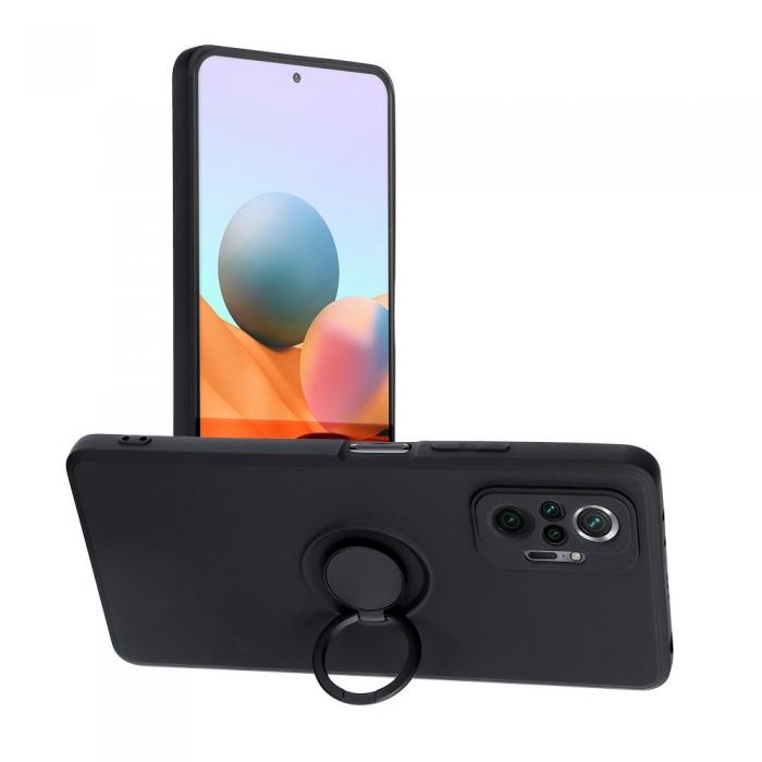 Forcell - Forcell Xiaomi Redmi Note 11/11S Skal Silikon Ring - Svart