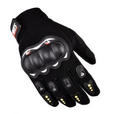 A-One Brand - Motorcykel Touchvantar/Handskar med Knogskydd - Svart