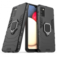 OEM - Galaxy A03s Skal Ring Armor - Svart