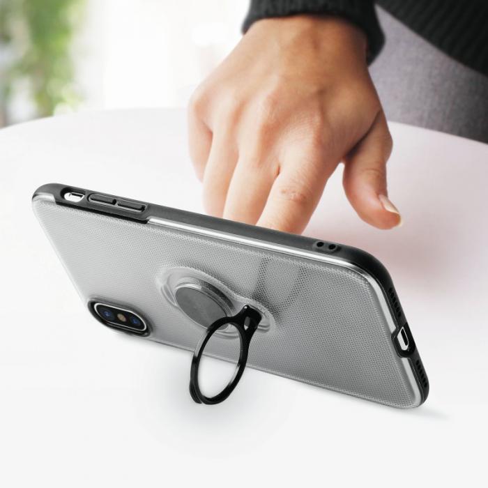 UTGATT5 - Puro Magnet Ring Cover iPhone X - Transparent