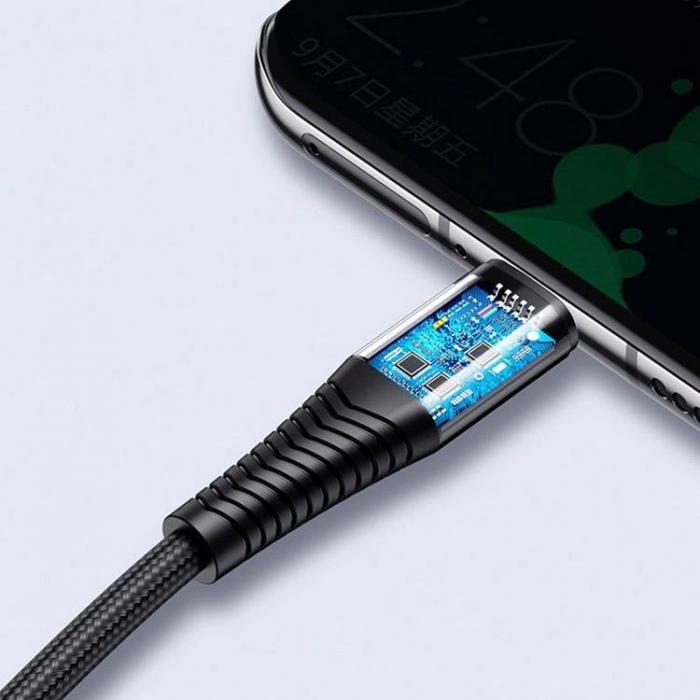 UTGATT1 - Joyroom 3in1 USB-C , Lightning , Micro-Usb Kabel 120cm - Svart