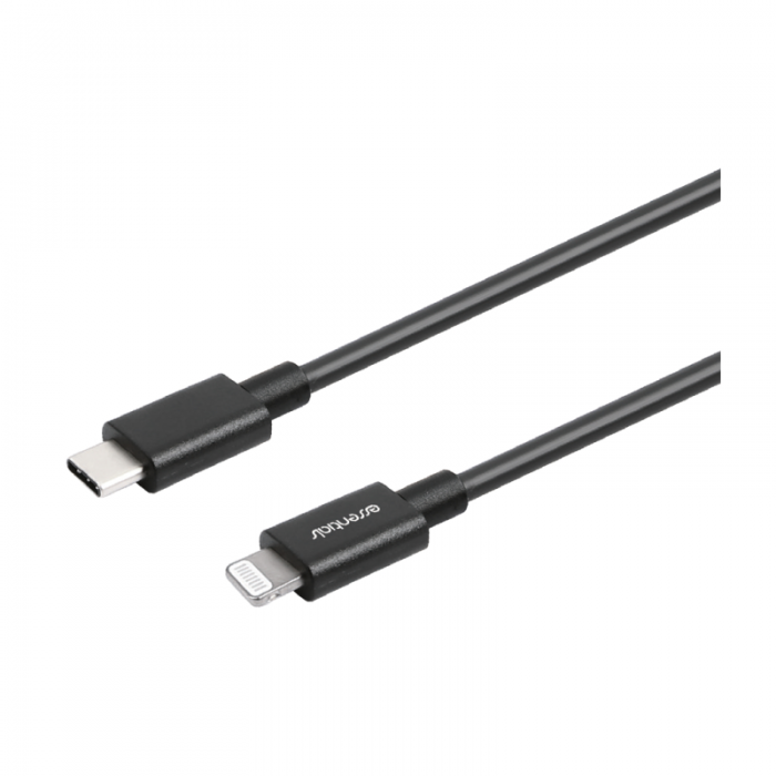 UTGATT1 - Essentials MFi USB-C Lightning Kabel 20m - Svart