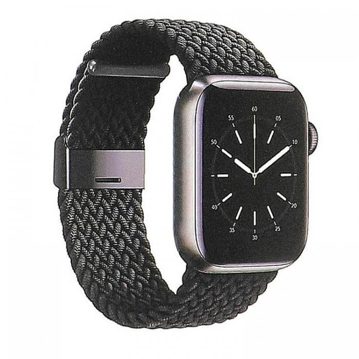 GEAR - GEAR Apple Watch 4/5/6/7/8/SE (42/44/45mm) Fltat Armband - Svart