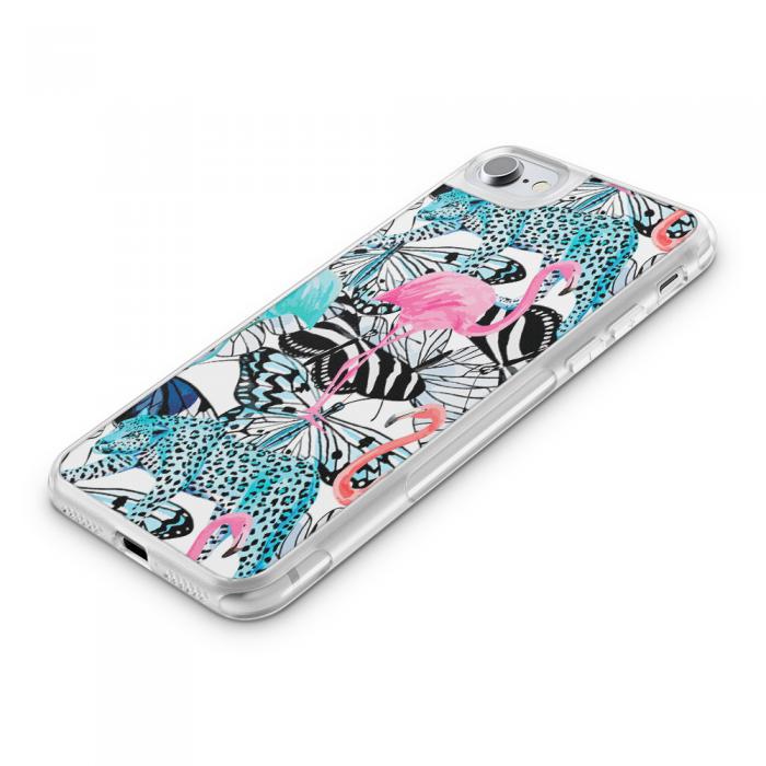 UTGATT5 - Fashion mobilskal till Apple iPhone 8 - Flamingo