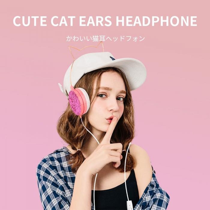 OEM - Hrlurar CAT EAR modell YLFS-22 Jack 3,5mm guld