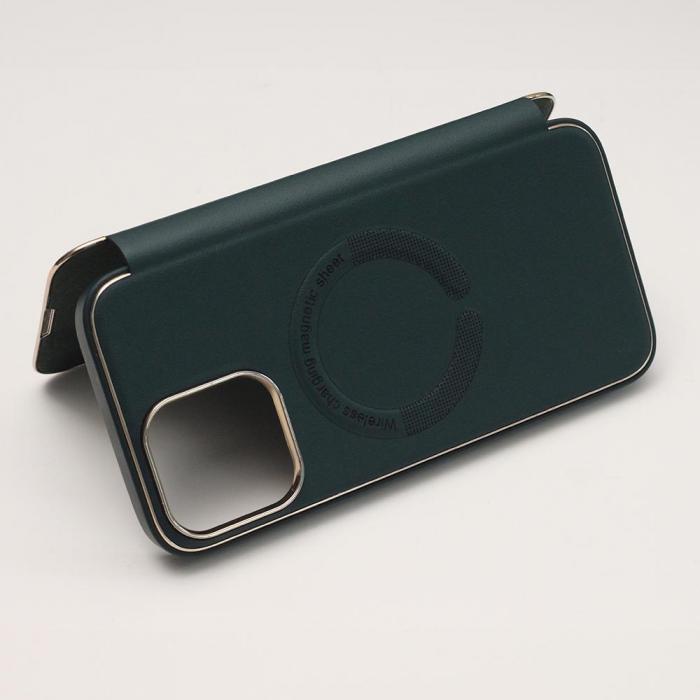 OEM - Guldram Magnetfodral iPhone 13/14 Mrkgrn