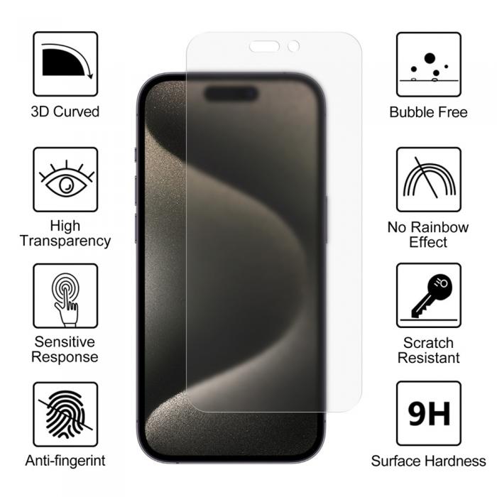VMAX - iPhone XR/11 Skrmskydd Vmax Hrdat Glas Matt Transparent