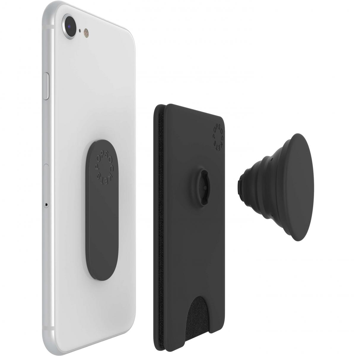 PopSockets - POPSOCKETS Wallet Avtagbar Mobil Plånbok PopWallet - Svart