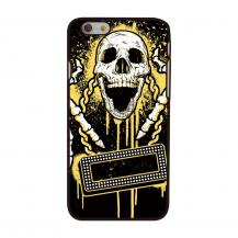A-One Brand - BaksideSkal till Apple iPhone 6 / 6S - Skull Playing Music