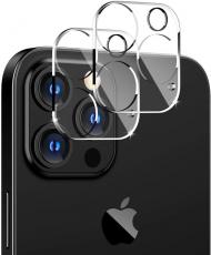 A-One Brand - [2-PACK] Kameralinsskydd i Härdat Glas iPhone 12 Pro Max - Clear