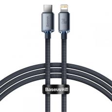 BASEUS - Baseus Crystal Shine USB-C Till Lightening Kabel PD 20W 120cm - Svart