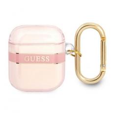Guess - Guess AirPods Skal Strap Collection - Rosa