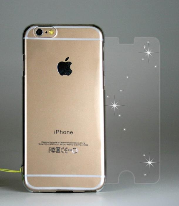 Evouni - Evouni Crystal Case fr Apple iPhone 6s Plus + Hrdat Glas Skrmskydd