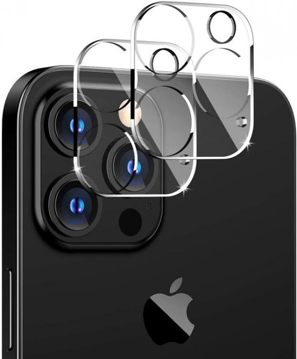 [2-Pack] Kameralinsskydd i Hrdat Glas iPhone 12 Pro Max - Clear