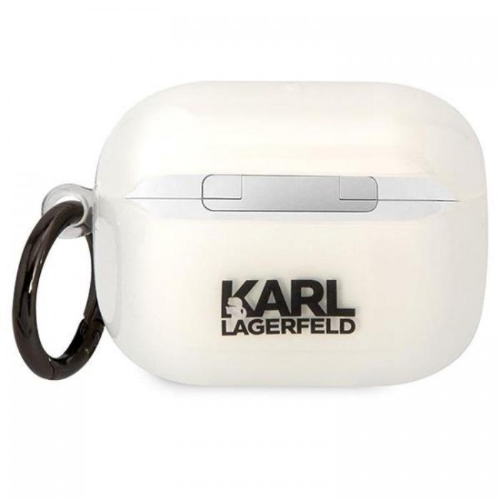 KARL LAGERFELD - KARL LAGERFELD AirPods Pro Skal Karl`s Head - Transparent