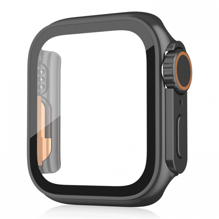 A-One Brand - Apple Watch 7/8 (41mm) Frvandla Utseendet till Apple Watch Ultra - Svart