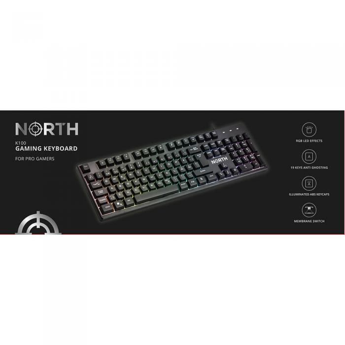 North - NORTH Gaming Tangentbord K100 RGB