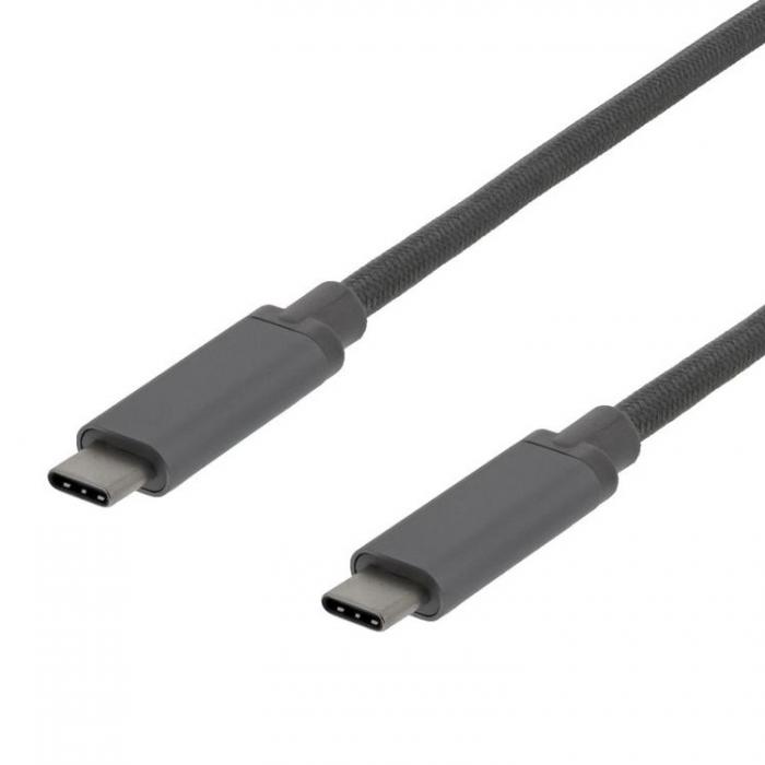 UTGATT1 - Deltaco PD USB-C till USB-C Kabel 0.5m 60W - Gr