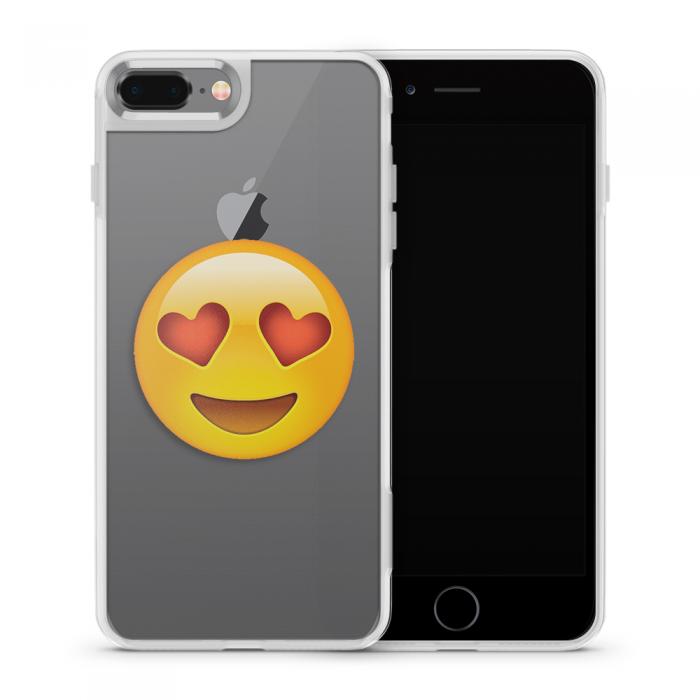 UTGATT5 - Fashion mobilskal till Apple iPhone 8 Plus - Emoji Heart Eyes
