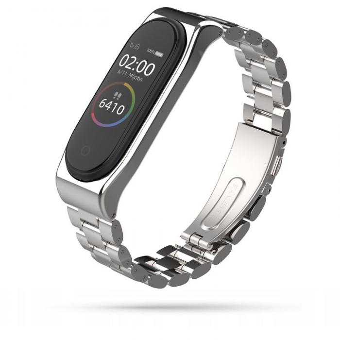 Tech-Protect - Tech-Protect Rostfritt Xiaomi Mi Band 3/4 Silver