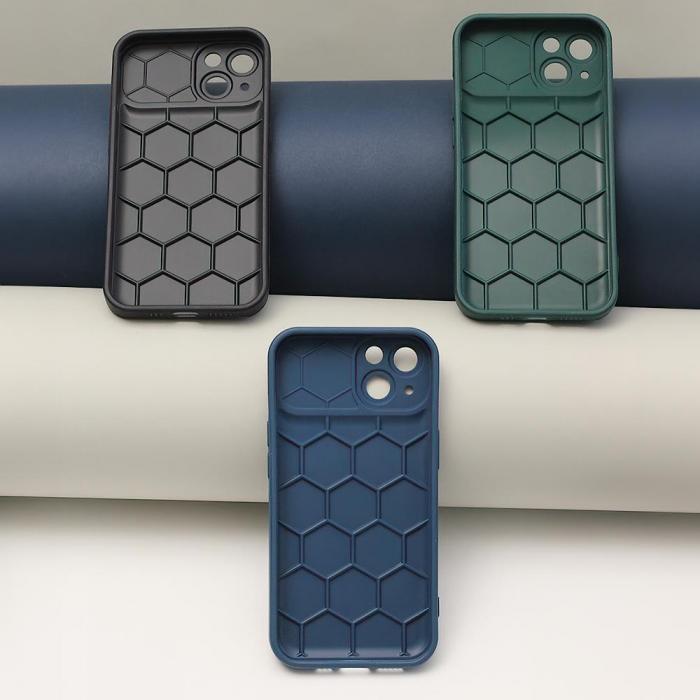 TelForceOne - iPhone 13 skal Honeycomb mrkbl: Stttlig Skyddsfodral