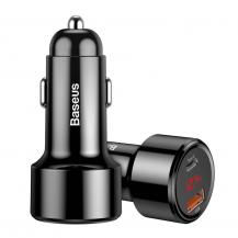 BASEUS - Baseus Magic Series PPS Billaddare 3.0/USB-C PD 45W Svart