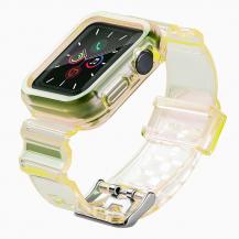 Ruhtel - Armband kompatibelt med Apple Watch 3 / 2 42mm - Gul