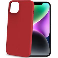 Celly - Celly iPhone 15 Mobilskal Cromo Soft Rubber - Röd
