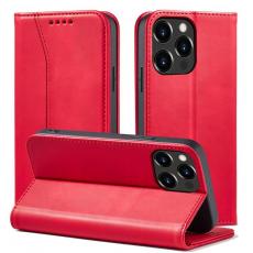 OEM - iPhone 13 Pro Plånboksfodral Magnet Fancy - Röd