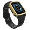 Ruhtel - Armband kompatibelt med Apple Watch 4/5/6/7/SE (42/44/45mm) Svart