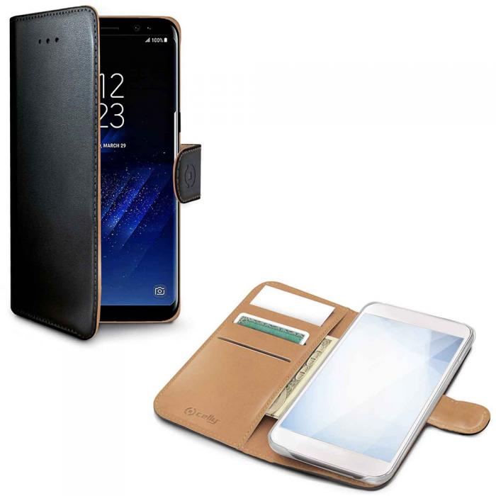 UTGATT4 - Celly Wallet Case Galaxy S8 Sv/be