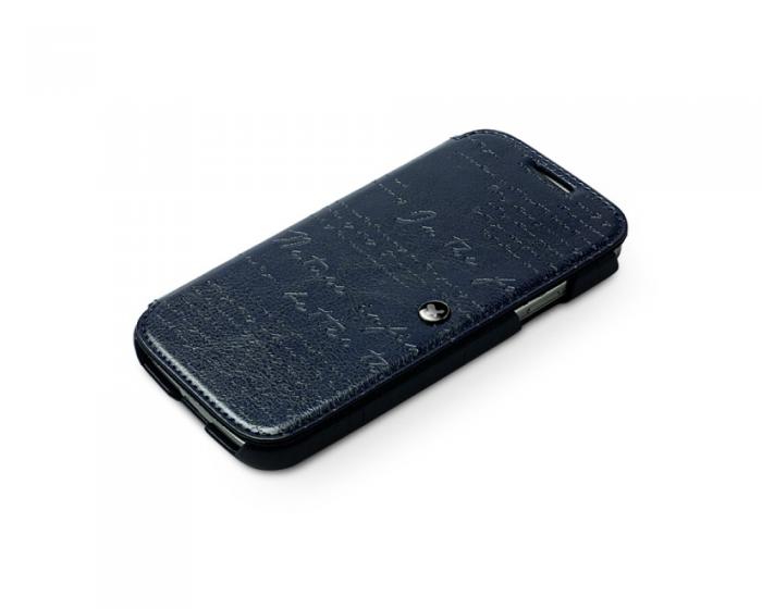 UTGATT4 - Zenus Masstige Lettering Diary till Samsung Galaxy S4 i9500 (Navy Blue)