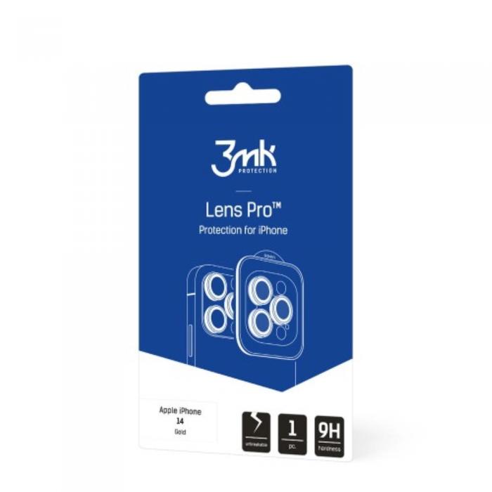 3MK - 3mk Hybridglas Pro kameraskerhet fr iPhone 14 Guld