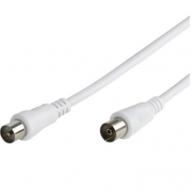 Vivanco - Vivanco Antenn Kabel 2x Skärmad 75dB 15m - Vit