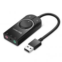 Ugreen - Ugreen External USB Adapter 3.5 mm Mini Jack - Svart