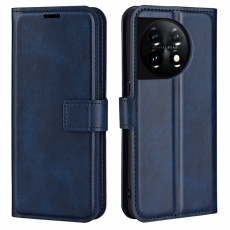 A-One Brand - OnePlus 11 5G Plånboksfodral Calf Texture Flip - Blå