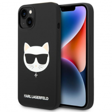 KARL LAGERFELD - Karl Lagerfeld iPhone 14 Plus Skal MagSafe Silicone Choupette Head