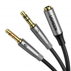 Ugreen - Ugreen 2x 3.5mm mini jack AUX Kabel - Silver