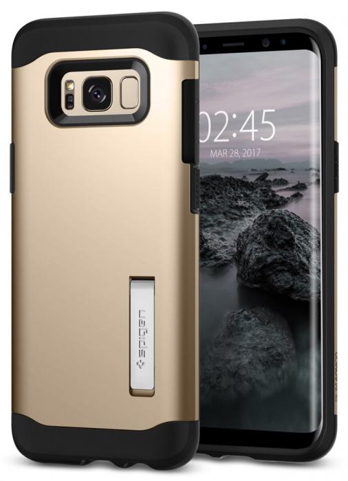 UTGATT5 - SPIGEN Slim Armor Skal till Samsung Galaxy S8 Plus - Gold
