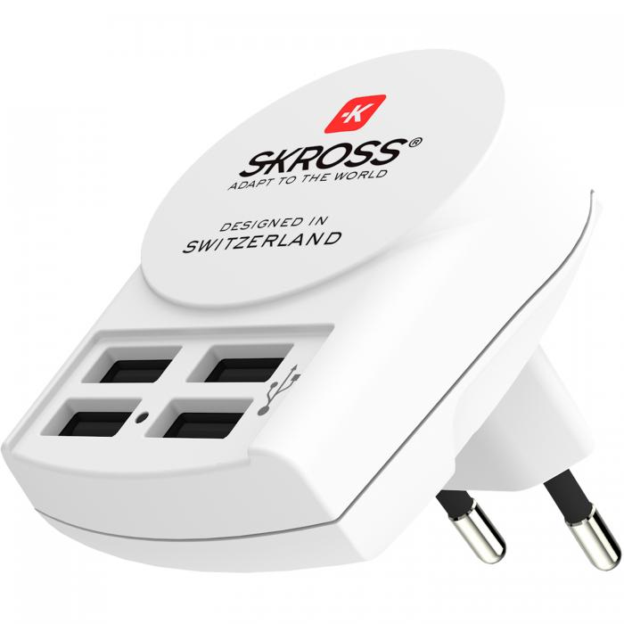 UTGATT1 - SKROSS - 4-Port USB-laddare EU