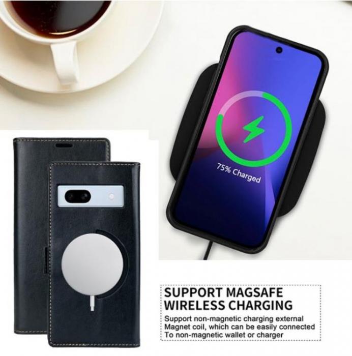A-One Brand - Google Pixel 6 Plnboksfodral Magsafe Magnetic - Brun