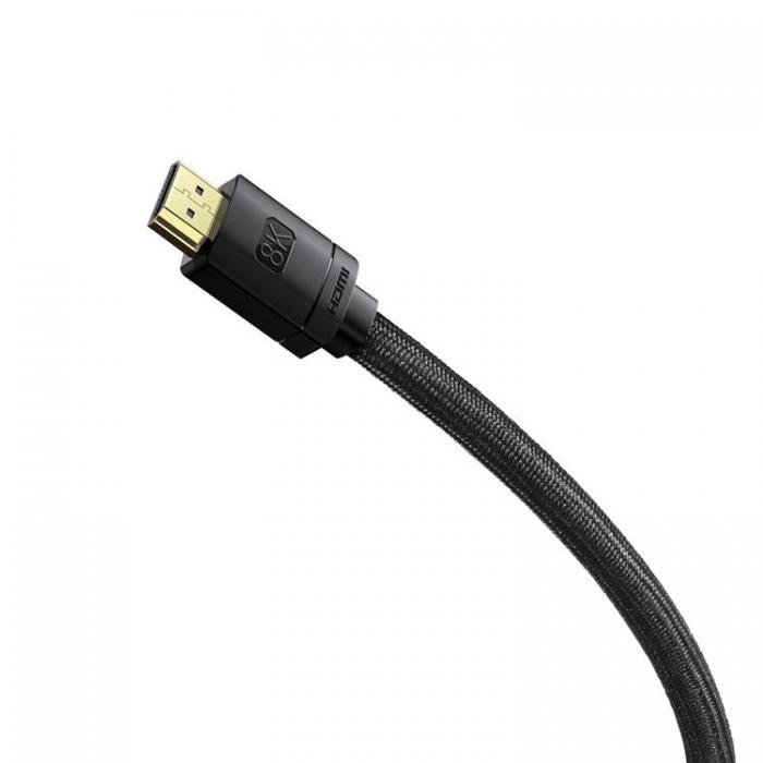 BASEUS - Baseus HDMI Till HDMI Adapter Kabel 0.5 m - Svart