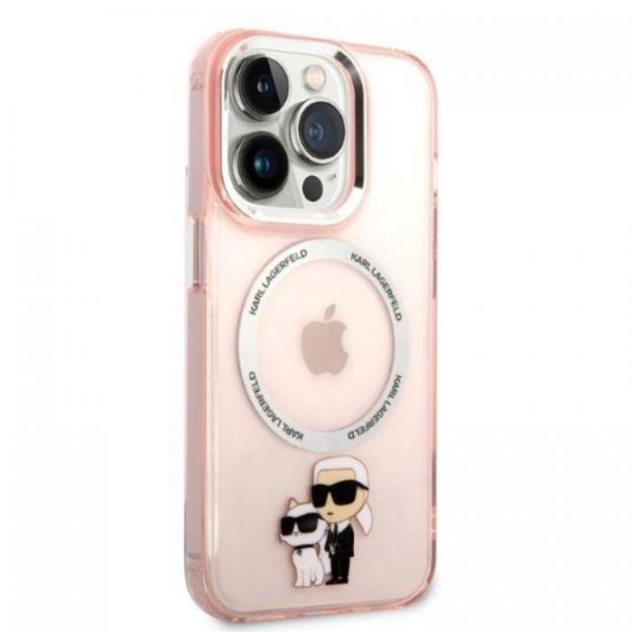 KARL LAGERFELD - Karl Lagerfeld iPhone 14 Pro Mobilskal Magsafe - Rosa